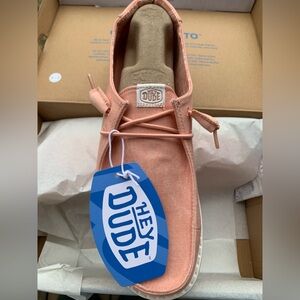 Hey Dude Pink Canvas Shoes